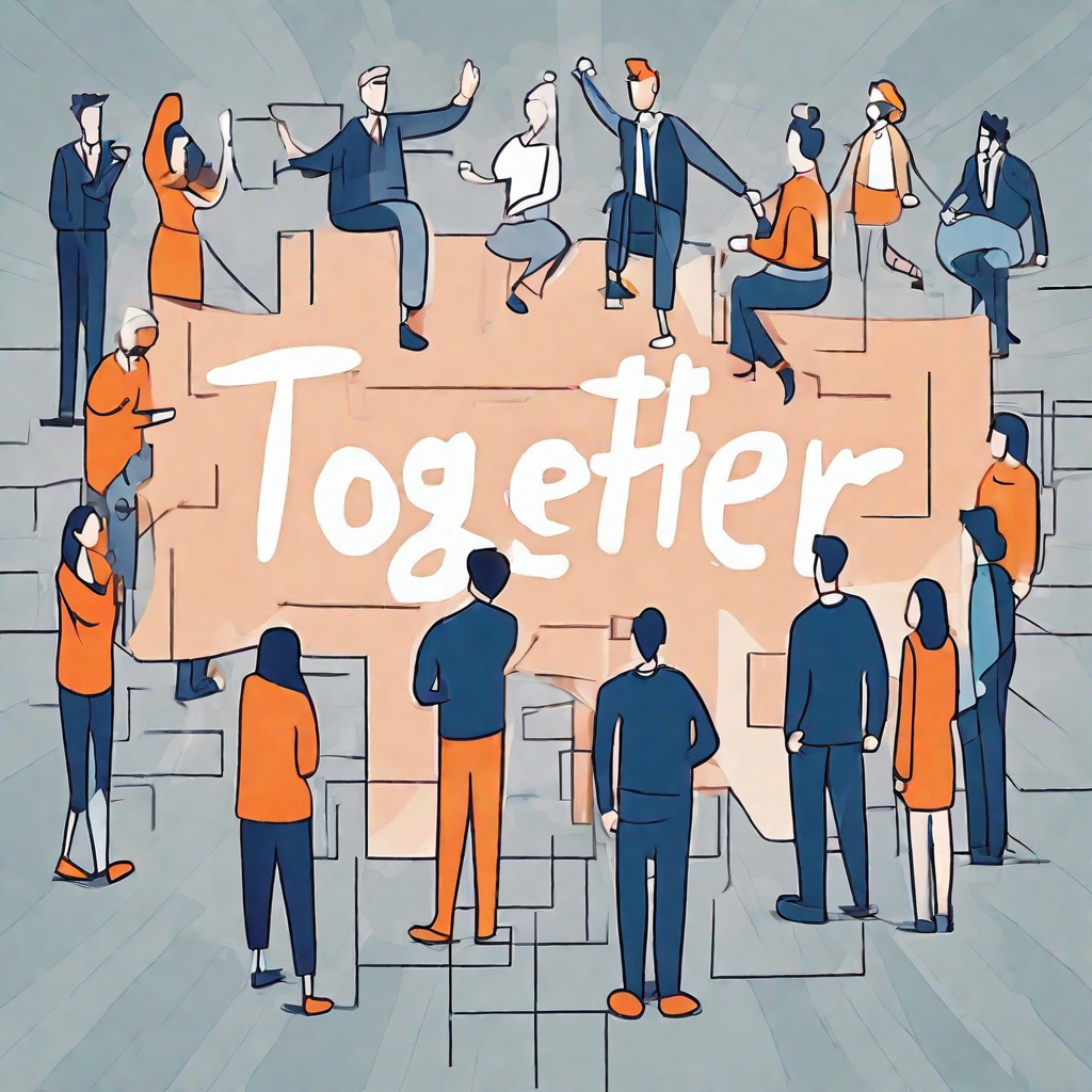 typograhpy of the word (together)